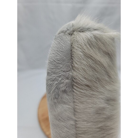 Lynn Tallerico Genuine Leather And Fur Wristlet/Clutch 9x4.5x3 - Picture 7 of 10